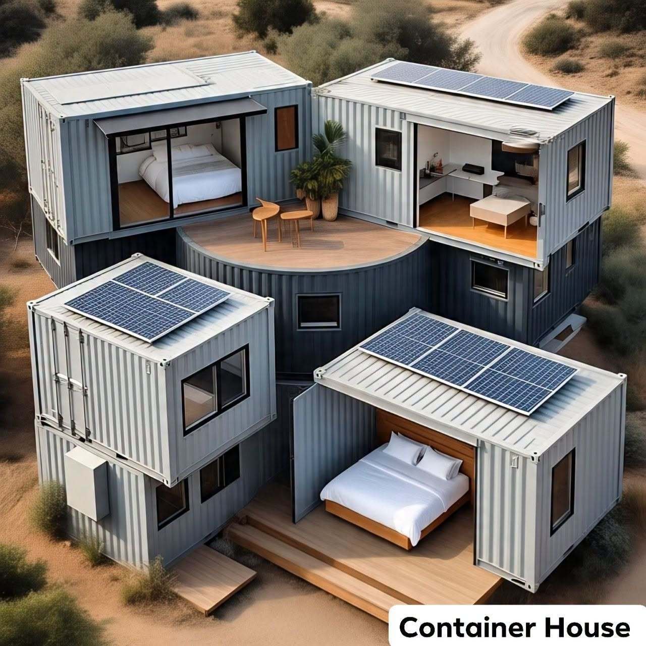 Compact Family Container Home
